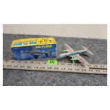 Vintage Friction Air Plane, Propellers Rotate