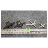 2 Black Widow Die Cast, Noratlas & Bomber Planes