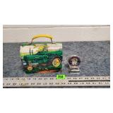 John Deere Lunch Box & North Dak Souvenir Calendar