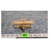 Vintage Wind Up Toy Stunt Master Airplane