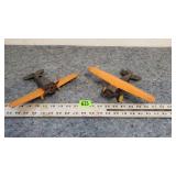 Pair of Wyandotte Vega Pressed Metal Airplanes