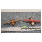 Pair of Vintage Wyandotte Pressed Steel Toy Planes