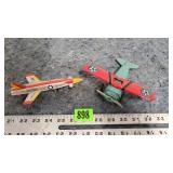 Lot of 2 Planes: 1 Marx Tin Toy  and 1 USAF (Japan
