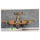 Vintage MARX Toys Tin Litho Bomber Airplane