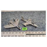 Pair of Vintage Jet Planes
