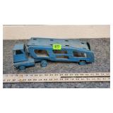 Vintage Blue Toy Car Transport