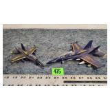 Pair of Navy Blue Angels 328 Toy Planes