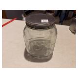 Coca-Cola Glass Canister with Metal Lid