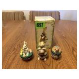 Eggbert McNibble & other Easter Figurines (3)