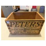 Peters Wooden Ammo Box