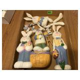 Assorted Easter Bunnies Decor Various Sizes