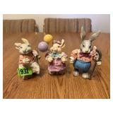 Assorted Bunny Figurines