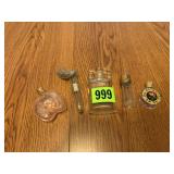 Assortment of Small Glass Perfume Bottles