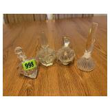 Assorted Glass Perfume Bottles