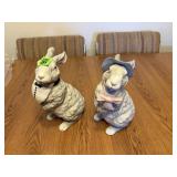 Tailored Tiles Pair of Bunny Statues