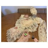 Victorian Lace Pillows, Purses, Hats, Etc