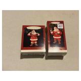 Santa Hallmark Keepsake Ornaments (2)