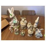 Assorted Easter/Bunny Figurines & Statues