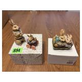 Bunny Themed Hinged Trinket Boxes