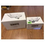 Winter Silhouette Large & Small Cherub Ornaments