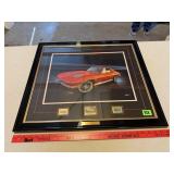 1963 Corvette Sting Ray by Thierry Thompson Framed