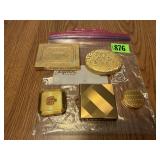 Golden Vintage Compacts (5)