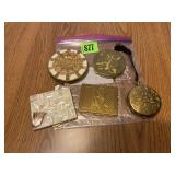 Assorted Vintage Compacts (5)