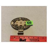 Vintage AAA Bumper Badge