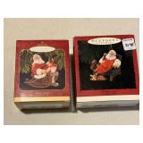 Hallmark Keepsake Santa Ornaments (2)