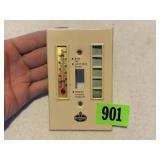 Vint. Amoco Light Switch w/Therm. & Humidistat