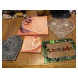 Heart Themed Serving Trays