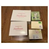 5 Snowbunnies Figurines