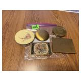 Assortment of Vintage Makeup Compacts (5)