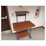 Compact Rolling Computer Desk/Workstation