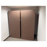 Shelving Units with Hinged Doors & Lock (2)