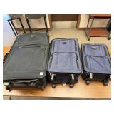Lot of 3 Rolling Cases in Various Sizes