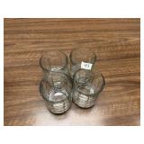Set of 4 Glass 'Rocks' Drinkware