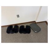 Ergonomic Seat Cushions (2) & Footrest