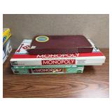 1 Scrabble & 2 Monopoly Games