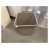Square Metal Trash Bin