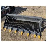 78' Rock Bucket Skid Steer Quick Attach