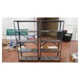 2 Metal Shelving Units, Some Rust