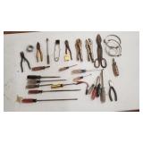 Assortment of Wrenches, Screwdrivers, Misc.