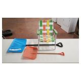 Kids' Lawn Chair & Snow Shovels