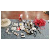 Assortment of Night Lights, Parts, Rope, Chargers