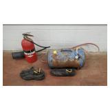 Air Tank, Fire Extinguisher, Rubber Boot Golashes