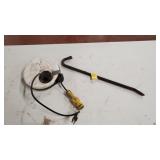 Pry Bar and Extension Cord on Reel
