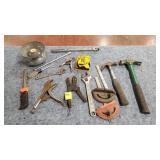 Assorment Tools, Hammers, Wrenches, Tape Meas