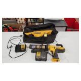 DeWalt Caulk Gun, Chargers in Bag