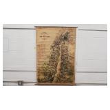 Vintage Birds Eye View Holy Land Map